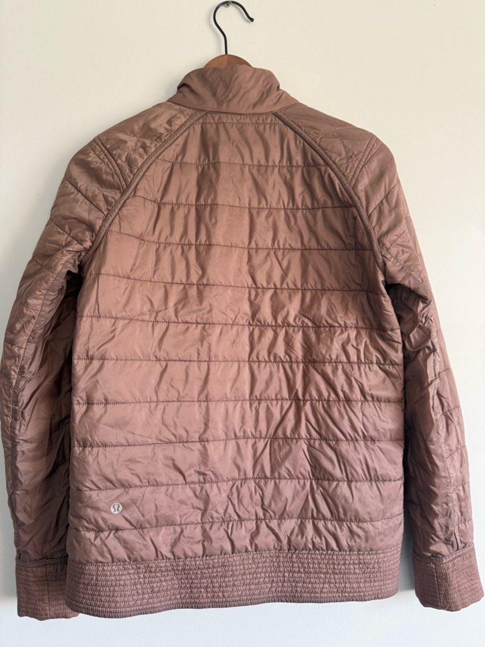 Lululemon The Bomb Reversible Bomber Jacket in Bark Berry/Heathered Bark Berry - Picture 3 of 14
